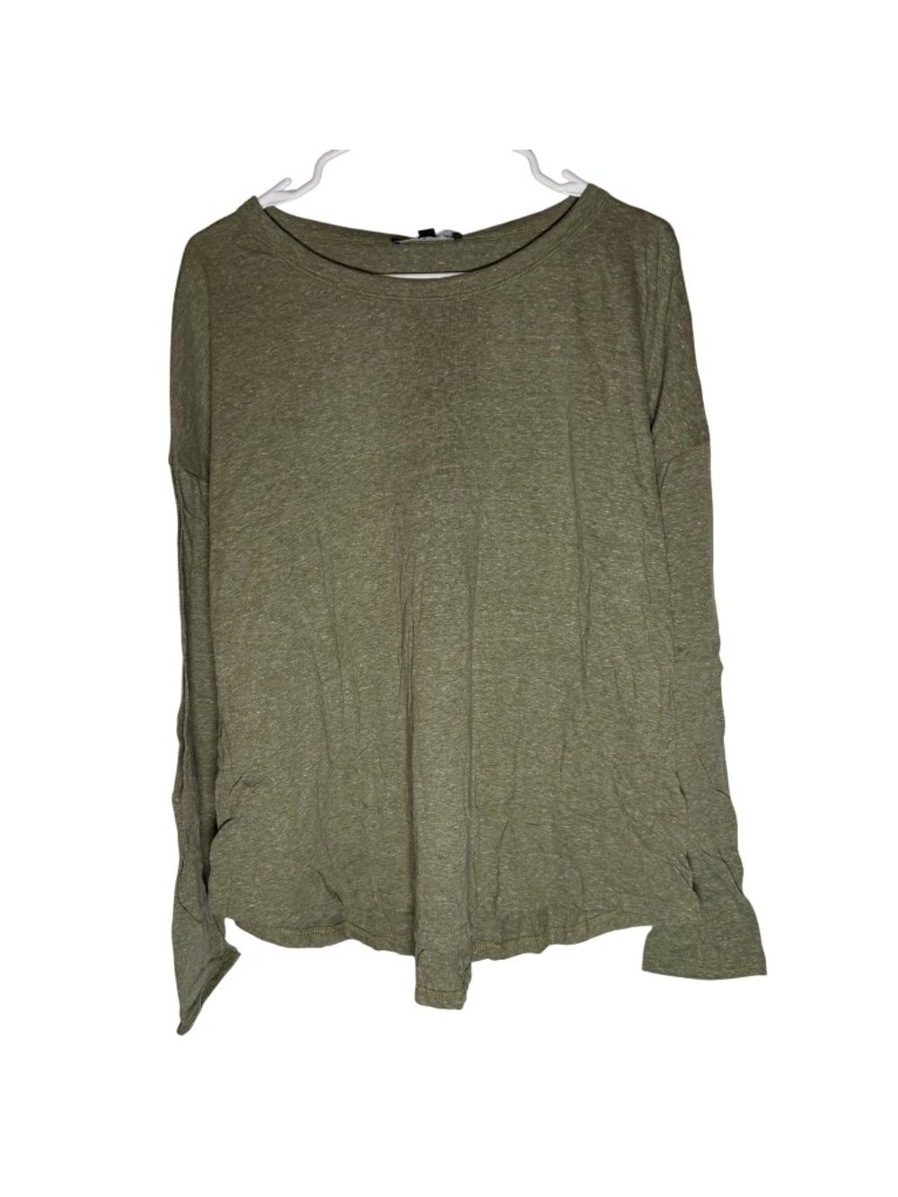 Lulus Olive Green Long-Sleeve Lightweight Top Size Large NWT